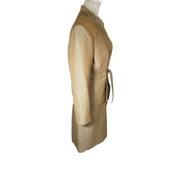 KASPER Skirt Suit‎ Size 12 Two Piece Set  Bonus Belt Executive Career Gold - Picture 2 of 16